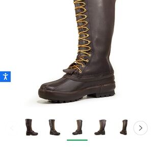 Men's Brown Tall Lace-Up Outdoor Boots with Yellow Laces